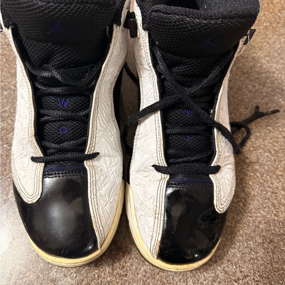 Jordan Kids Black and White Patterned Sneakers